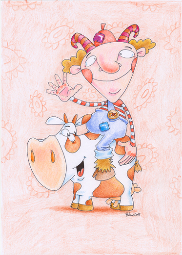 Cert na krave ilustrace Petr Palma.jpg