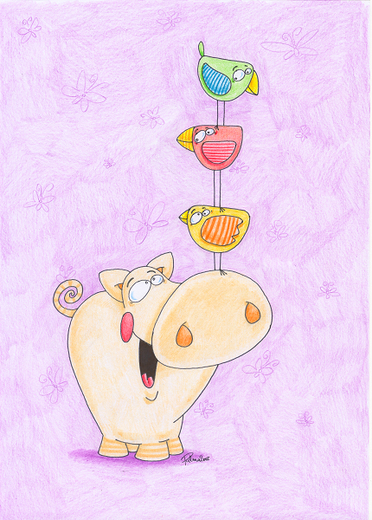 Prase s ptacky ilustrace Petr Palma.jpg